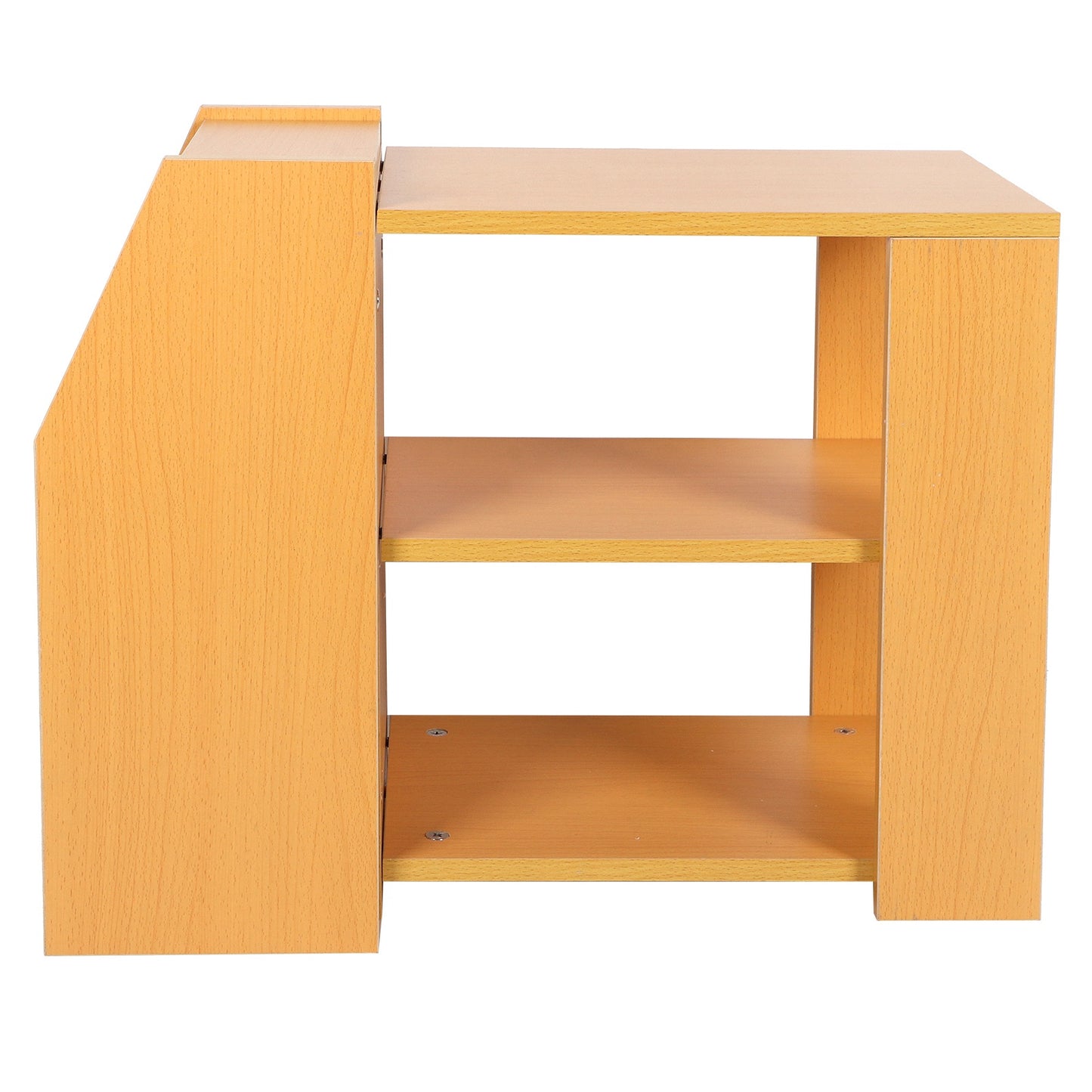 3 Tier Modern Bookshelf Storage Rack Sofa Side Table For Living Room Home Office Furniture