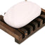 Anwenk Wooden Soap Dish Soap Saver Holder Tray for Bathroom Shower Rectangular Kitchen Drainer Hand Craft for Soap,Sponges and More (1Pack)