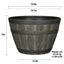 Better Homes & Gardens 20" X 20" X 13" Brown Resin Whiskey Barrel Planter