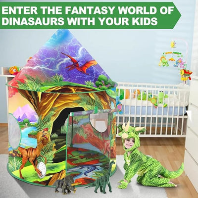 Nicecastle Dinosaur Kids Tent Play Tent Boys Girls Indoor Outdoor Pop up Tents Foldable Toddler Baby Playhouse Child Playroom Children'S Pretend Party Toy Fort House Birthday Gift Kid Tent