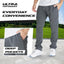 Ultra Performance 3 Pack Mens Fleece Wide Leg Sweatpants with Pockets, Open Bottom Workout Sweatpants for Men
