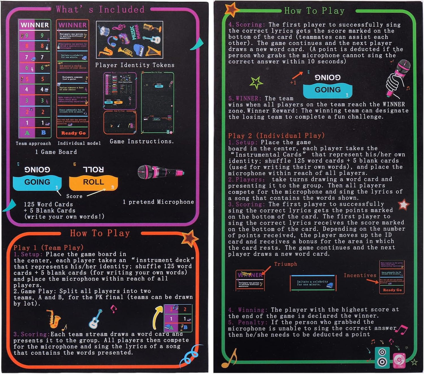 Mity Rain Music Party Games, Fast-Paced Trivia Card Games for 2-10 Players | Fun Family Games & Adult Card Games with Lyrics Challengeperfect for Game Night & Music Lovers