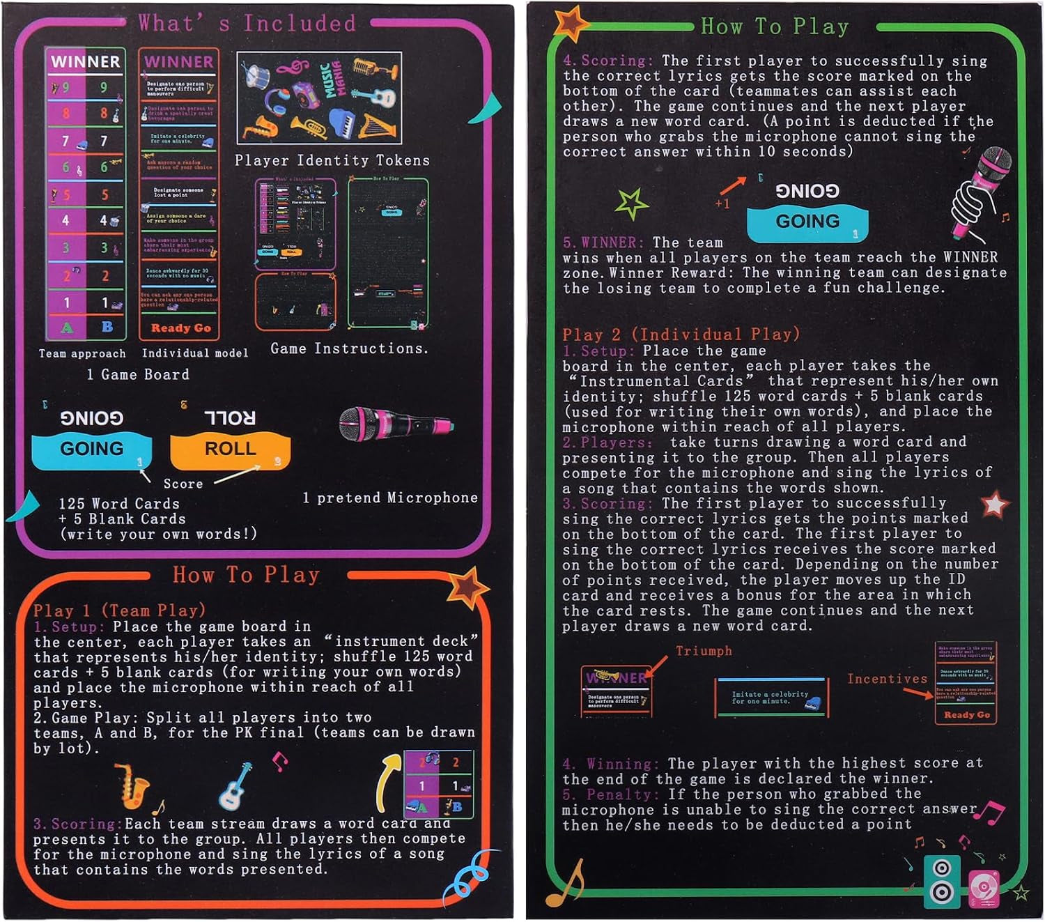 Mity Rain Music Party Games, Fast-Paced Trivia Card Games for 2-10 Players | Fun Family Games & Adult Card Games with Lyrics Challengeperfect for Game Night & Music Lovers