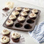 Circulon Nonstick Bakeware 12-Cup Muffin Tin, Brown, Steel