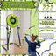 Losbenco Axe Throwing Target Game, Axe Throw & Lawn Dart Target Sets Including 3 Throwing Axes, 6 Darts and 6 Bow Arrows for Indoors and Outdoors Backyard Game