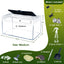 Gecko Tank & Reptile Terrarium Kit with Heat Lamp, Spray Bottle, Tools & Hideout - Perfect Habitat for Lizards, Snakes, Turtles, Hermit Crabs, Frogs, Jumping Spiders 12.5X6X7 Inch