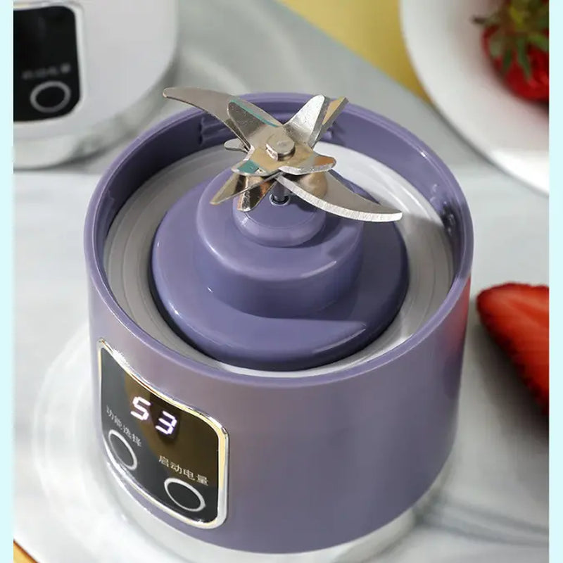 Ultimate Portable Blender! USB Rechargeable & Compact for Smoothies On-The-Go - Perfect Travel, Back to School & Gym! Leak Proof Design, Makes Shakes & Baby Food in Seconds Cup Juicer Rechargeable Mini Blender Vegetable