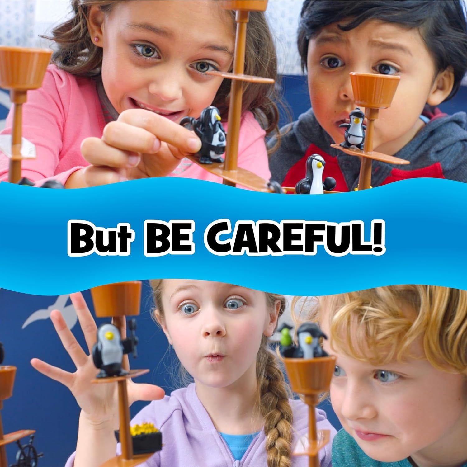 Don’T Rock the Boat Board Games for Family Night, Hand & Eye Coordination | Family Game, Kids Games, Multi-Player, Board Games for Family Night, Preschool Toys, Hand-Eye-Coordination Game