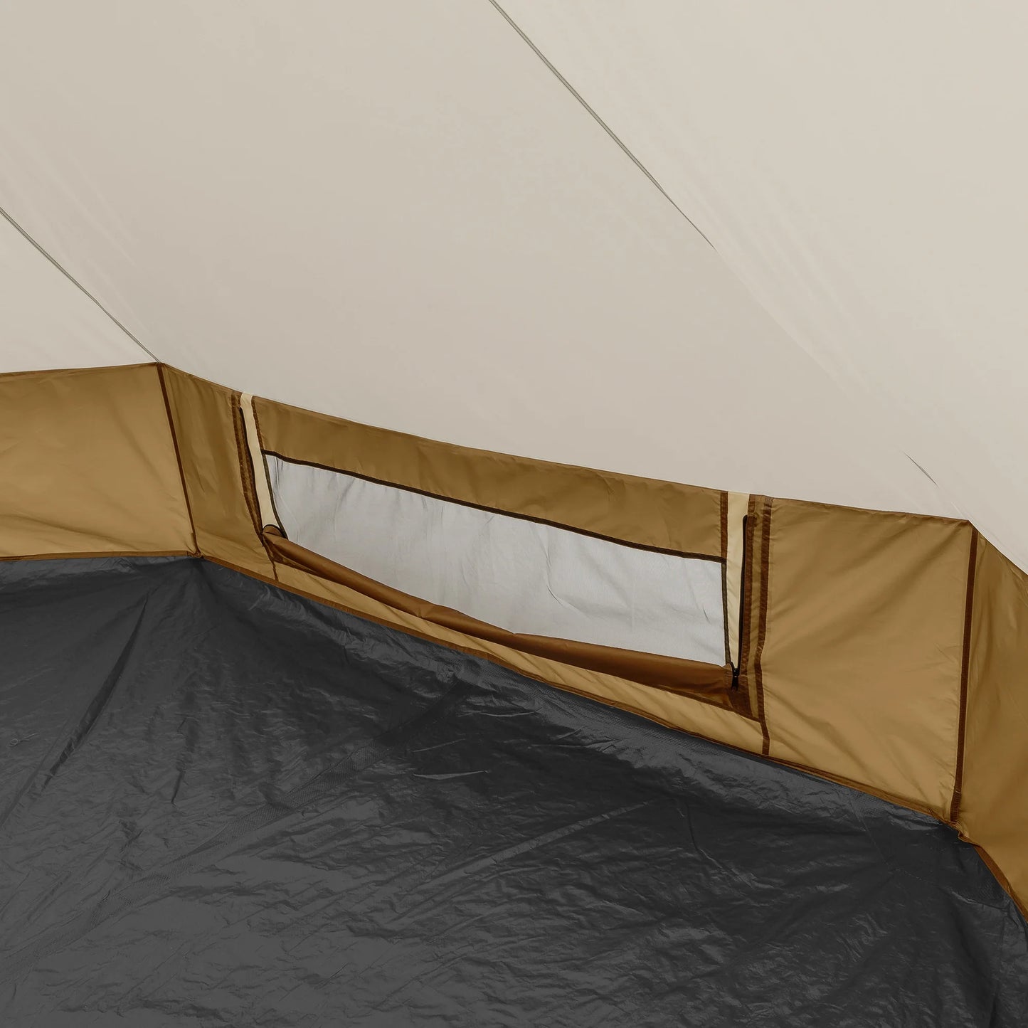 Ozark Trail 15' X 15' 8-Person Bell Tent with String Lights, 22.57 Lbs