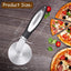 Pizza Cutter Wheel, BUSATIA Food Grade Stainless Steel Super Sharp Pizza Cutter, Heavy Duty Pizza Slicer Wheel Cutter with Non Slip Handle and Finger Protector