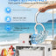 Commercial Snow Cone Machine, 440LB/H Professional Shaved Ice Machine, 350W Electric Ice Crusher, Silver Stainless Steel, Fluffy Shave Ice Machines for Home, Parties, Dessert Shops & Bars