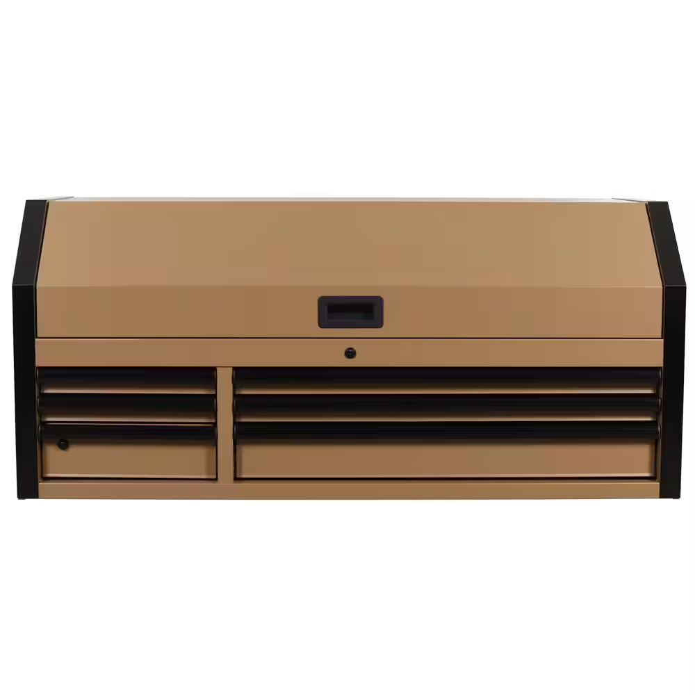 Heavy Duty 52 In. W 6-Drawer Matte Tan Top Tool Chest