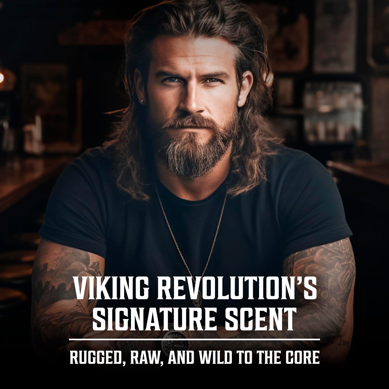 Viking Revolution Sandalwood Cologne for Men - Eau De Parfum - Woody Sandalwood Perfume with Notes of Cedar, Cypress, Plum Blossom, Lemon, Balm, Vanilla - Gifts for Men 3.5 Fl Oz