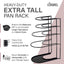 Cuisinel Heavy Duty Pots and Pans Organizer - Extra Large 5-Tier Rack - Holds Cast Iron Skillets, Dutch Oven - Durable Construction - Space Saving Kitchen Storage - No Assembly Required - Black 15.4"