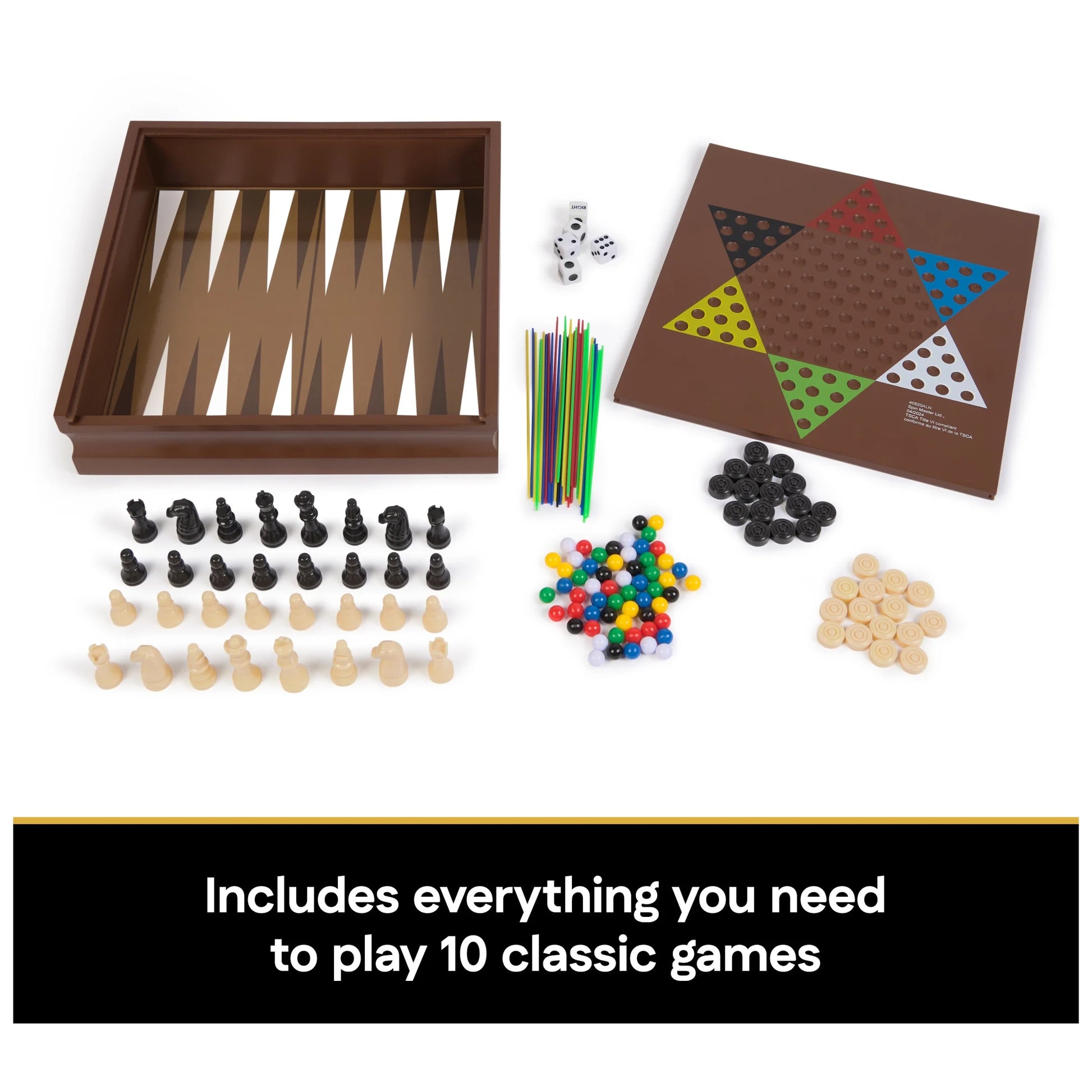 Spin Master Games, Cardinal Classics, Family 10 Classic Games Set, Ages 8 and Up