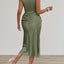ZOELNIC Women'S Ruched Bodycon Dress Summer Casual Sleeveless Elegant Club Evening Party Cocktail Midi Dresses, S