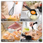 Vesteel 35PCS Mixing Bowls with Lids Set, Stainless Steel Nesting Salad Prep Bowls Attach with 3 Graters & Kitchen Utensils for Mixing Serving Grating, Size 4.5/3.5/3/2.5/1.5/1.2/0.7 QT, Black