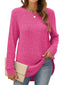 SHIBEVER Sweaters for Women Fall Casual Long Sleeve Tunic Tops Crewneck Lightweight Pullover Sweatshirts Winter Loose T Shirts for Women