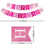 Dog Birthday Party Supplies Bandana Hat Banner Set Boy Girl Cute Bow Tie Scarf Dog Birthday Decorations (Pink，Dog Girl)