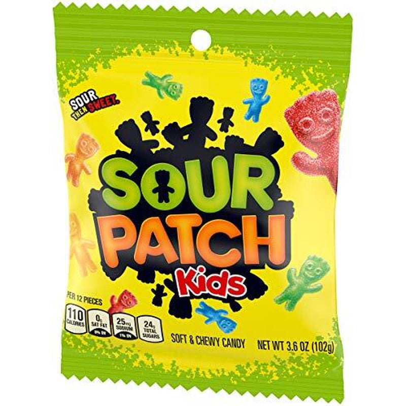 SOUR PATCH KIDS Assorted Soft Chewy Candy 12 Pack 3.6 Ounce Bags