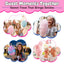 Perfectware 2 Pack Cotton Candy Floss Sugar with 100 Count Paper Cotton Candy Cones. Pink Vanilla and Blue Raspberry. (Two 3.25 Lb Containers W/100 Cotton Candy Cones)