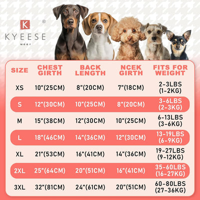 KYEESE Dog Sweaters with Leash Hole for Small Dogs Turtleneck Dog Sweater Dress for Girl Polka Dot Knit Pullover Doggie Sweater Warm Pet Sweater