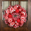 Northlight Peppermint and Berries Small Christmas Wreath - 20" - Unlit