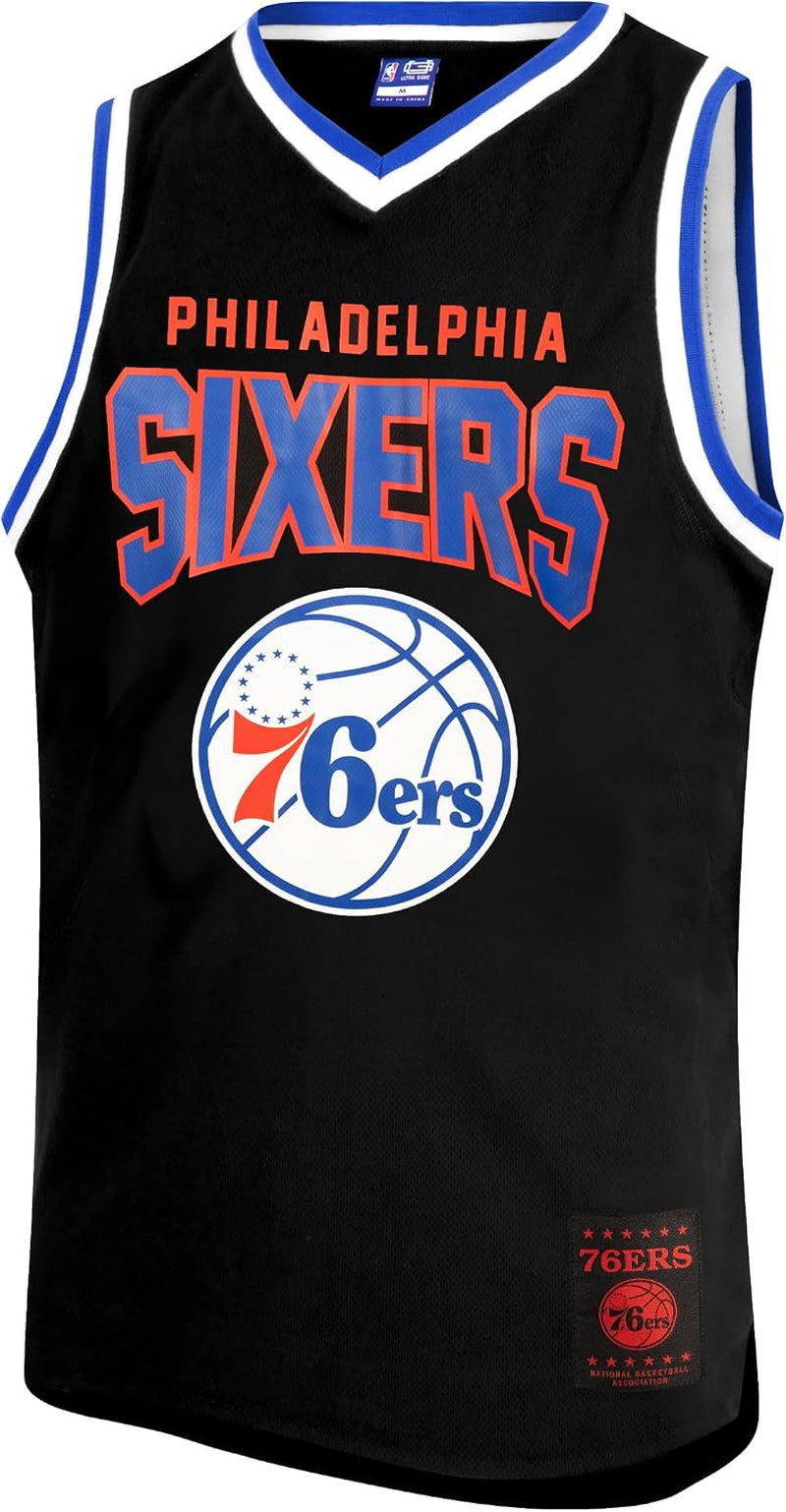 Ultra Game Men'S NBA Official Super Soft Sleeveless Tank Top Muscle T-Shirt - Black