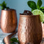 Kosdeg Copper Water Bottle - 34 Oz and Cup 12 Oz - a Hammered Ayurvedic Pure Copper Vessels for Drinking - Drink More Water, Lower Your Sugar Intake and Enjoy the Health Benefits Immediately