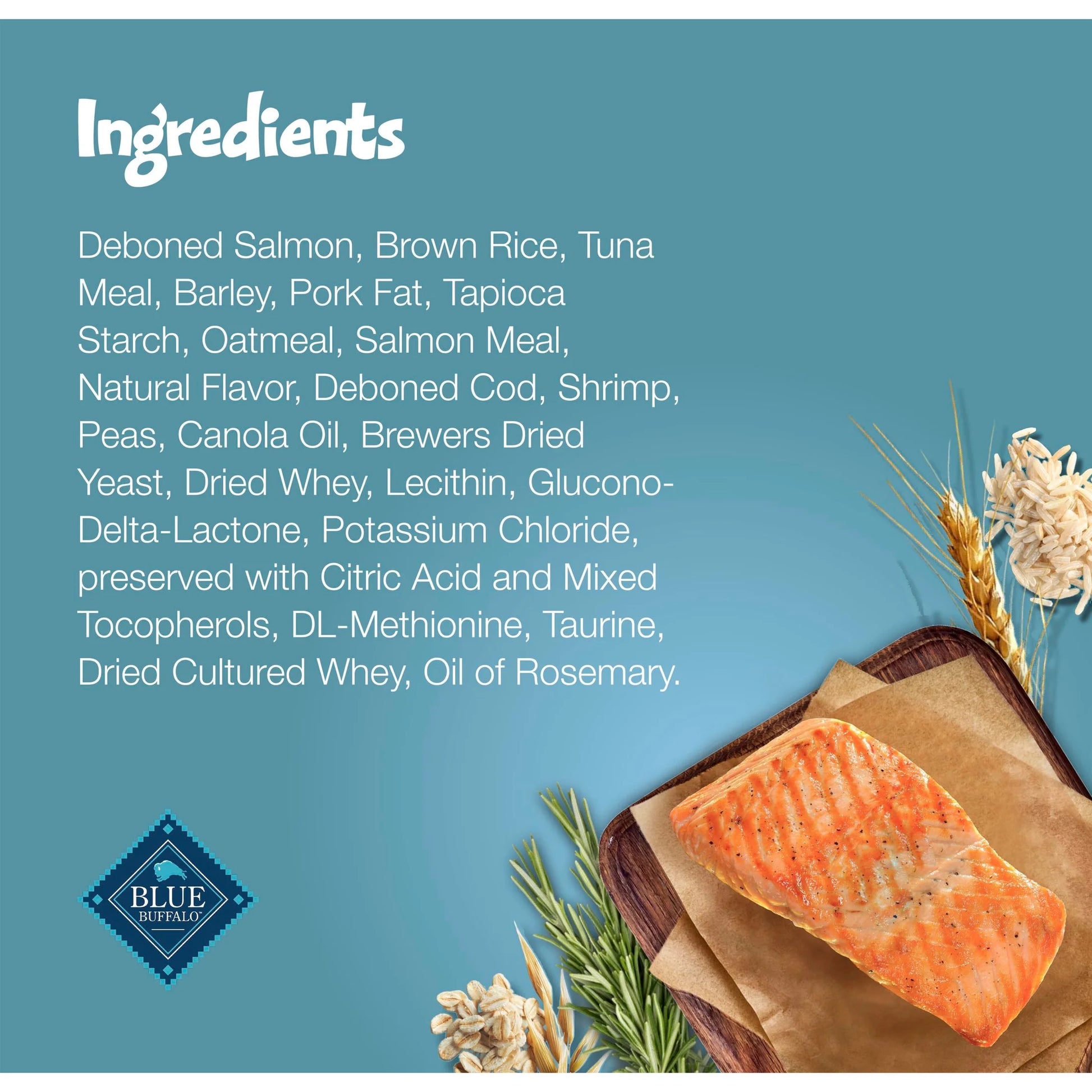 Blue Buffalo Bursts Crunchy & Creamy Cat Treats, Great for Training, Savory Seafood, 12-Oz Tub