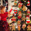 16Pcs Gingerbread Man Ornaments for Christmas Tree, Cute Gingerbread Chritmas Decorations for Xmas Tree Hanging Decor DIY Craft Party Supplies