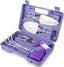 Gardening Tools,5 Pieces Garden Tools with Floral Print, Ergonomic Handle Trowel Rake Weeder Pruner Shears Sprayer,Gardening Supplies with Carrying Case Gifts for Women