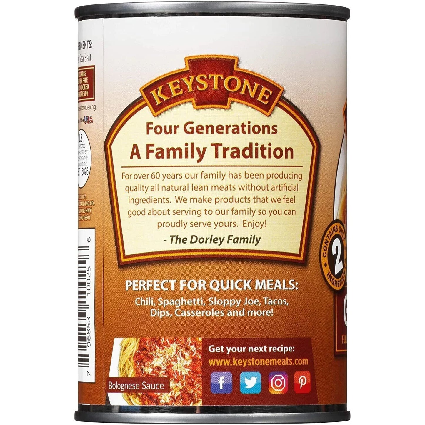 (12 Pack) Keystone Ground Beef 14 Oz Can Fully Cooked ✅, Emergency Food for Camping Hiking and Backpacking (12 Cans) ✅