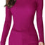 V28 Turtleneck Ribbed Sweaters for Women Cute Sexy Knitted Warm Fitted Sweater