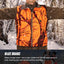 GUGULUZA Hunting Heated Vest, Camo Orange Reversible Vest, Game Vest Jacket for Hunting, Lightweight Heating Vest (4XL)