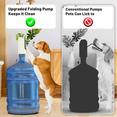 Water Dispensers for 5 Gallon Bottle,Water Jug Pump,Drinking Water Pump,Portable Electric Water Jug Dispenser,Rechargeable Water Bottle Pump for 5 Gallon Jug,Collapsible Drinking Jug Pump