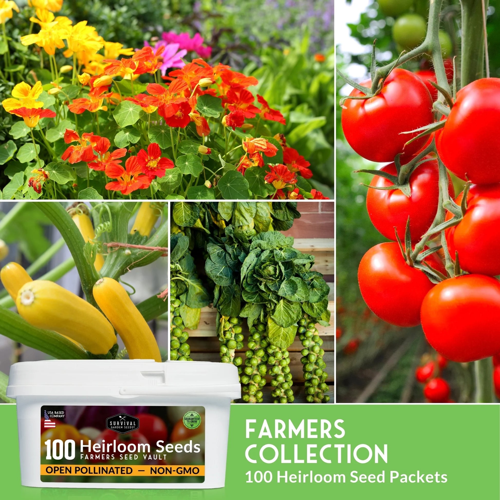 Unlock Your Green Thumb with the 100 Pack Farmer's Kit of Non-GMO Heirloom Vegetable Seeds - Perfect for Emergency Preparedness and Sustainable Gardening!