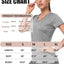 5-Pack Women'S Short Sleeve Dry Fit T-Shirt Moisture Wicking Athletic V-Neck Tee