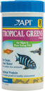 API TROPICAL GREENS FLAKES Tropical Fish Greens Flakes Fish Food 2.1-Ounce Container