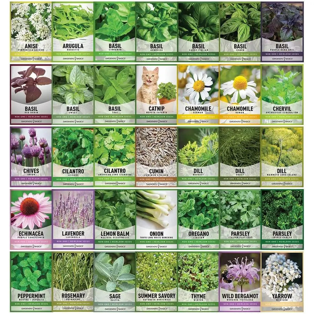 Bug Out Bag Seed Kit: 105 Varieties of Survival Seeds, Herbs, and Wildflowers Seed Starter Kit Home Planting Survival Vegetable Seed