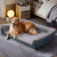 Payusd Dog Bed for Large Medium Small Dogs Orthopedic Dog Sofa Bed Non Slip Pet Couch with Removable Washable Cover Supportive Egg Crate Foam S to XL, Dark Gray