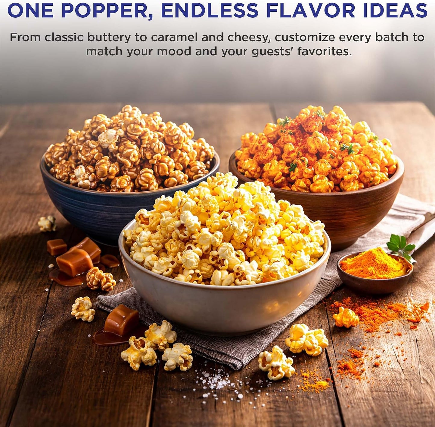 MAGNAVOX HOME MHPM0250, Popcorn Maker Machine, Movie Theater/Cinema Style with 2-Sided Serving Scoop. 2.5 Ounce, Red