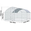 BENTISM 13.1X9.8X6.6 Ft Walkin Large Metal Chicken Coop, Innovative Half Door Poultry Cage Hen Run House Rabbits Habitat Cage Spire Shaped Coops with Waterproof and Anti-Ultraviolet Cover Dome Roof