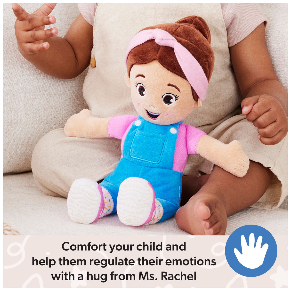 Ms. Rachel Official Basic 11-Inch Cuddle & Comfort Plush Doll for Ages 6 Months to 3+