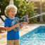 Mechanical Transforming Electric Water 𝙂𝙪𝙣 for Kids Adults,Electric Water 𝙗laster with Strobe Lights,Long Range & Mechanical Deformation, Outdoor Water Game Gift Boys Girls (Black)