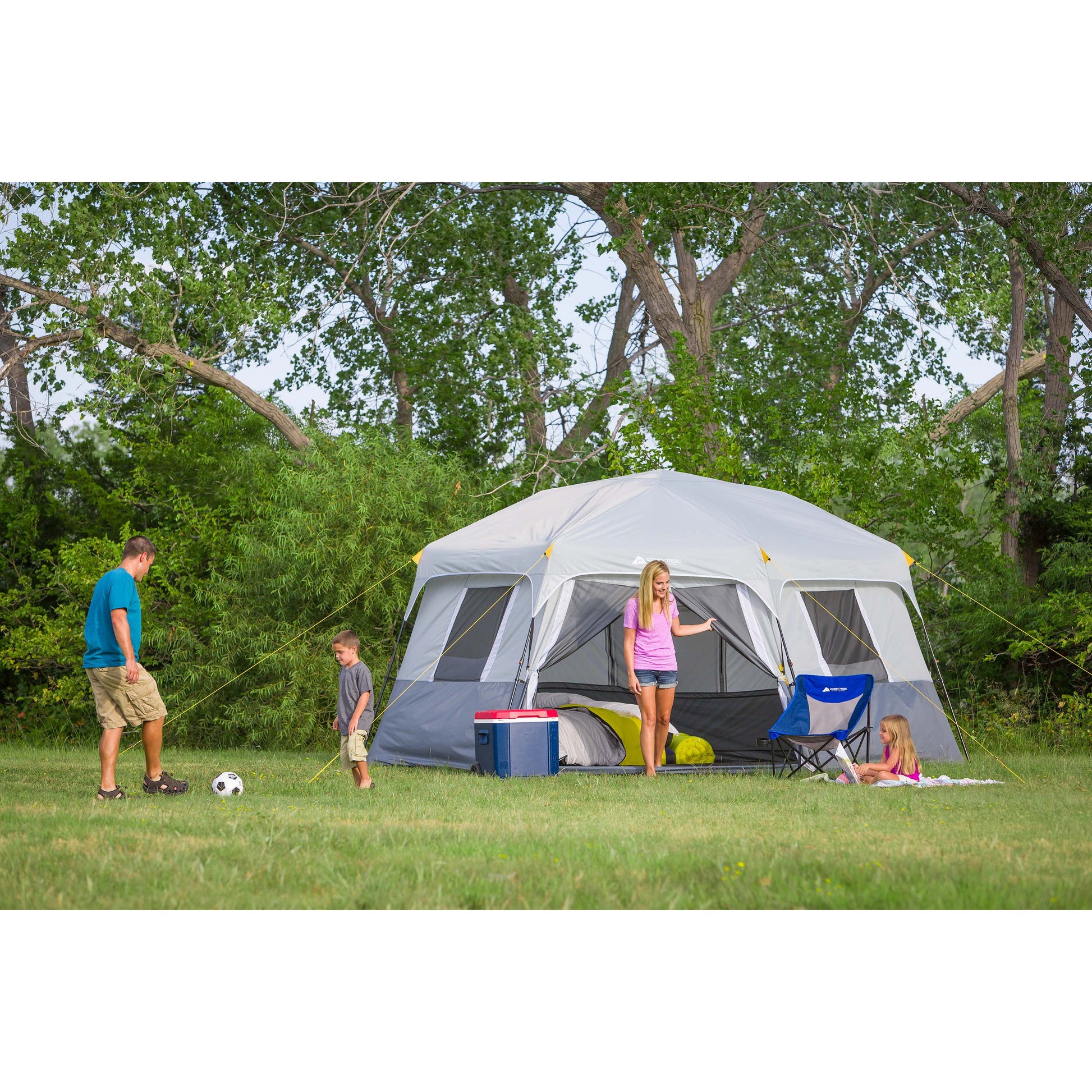 Ozark Trail 15' X 13' 8-Person Instant Hexagon Cabin Tent, 36.04 Lbs