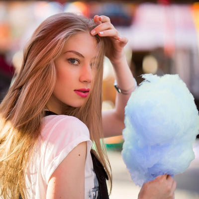 Cotton Candy Floss Sugarblue Raspberry, Pink Vanilla, & Cherry- 3.25 Lbs per Carton. Total 9.75Lbs