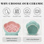 Ceramic Raised Slow Feeder Cat Bowl,Cat Slow Feeder,