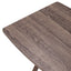 Mainstays XL Oversized 5-Piece Rubberwood Folding TV Tray Table Set of 4 with Storage Rack, Rustic Gray
