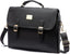 LOVEVOOK Computer Bag Laptop Bag for Women Cute PU Laptop Messenger Bag for Work College,Black